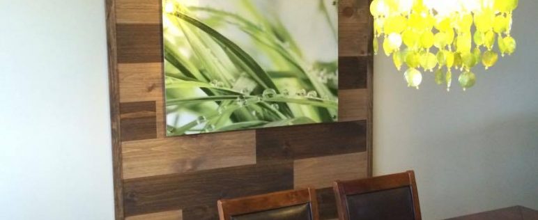 Mur déco bois brossé
